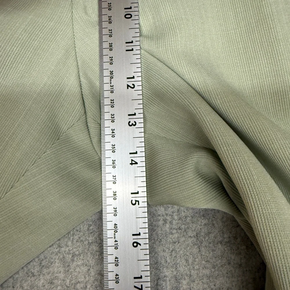 Jones New York Suit 2 Piece Set 16W Sage Green Shawl Lapel Blazer Straight Pants